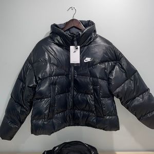 Nike Puffer Coat Black wm Sz